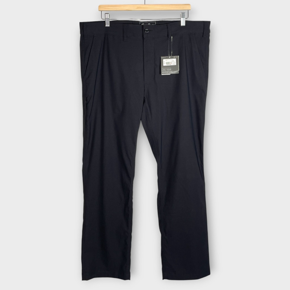Eddie Bauer Horizon Guide Chino Pants 40x32 Travex Black UPF 50+ Water Repellent